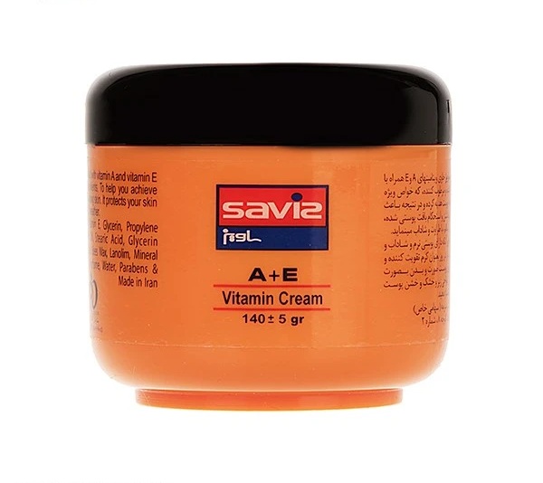 کرم مرطوب کننده ساویز مدل A+E حجم 140 گرم