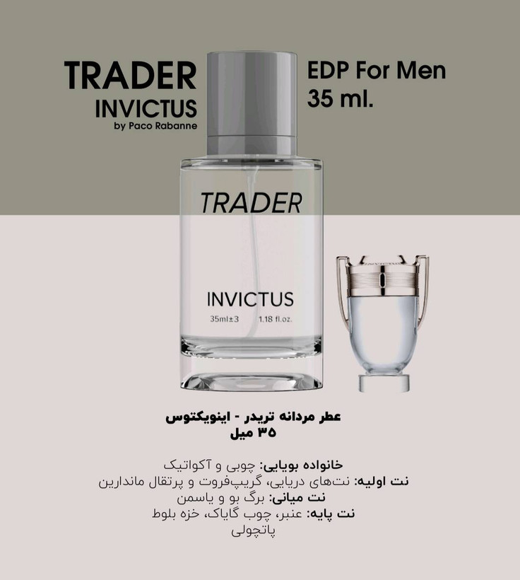 عطر جیبی مردانه تریدر مدل اینوکتوس حجم 35 میلی لیتر